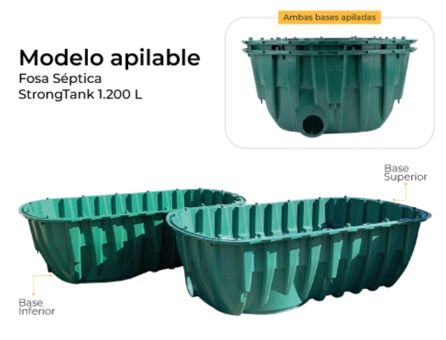Fosa Septica 1200lts (4 usuarios)