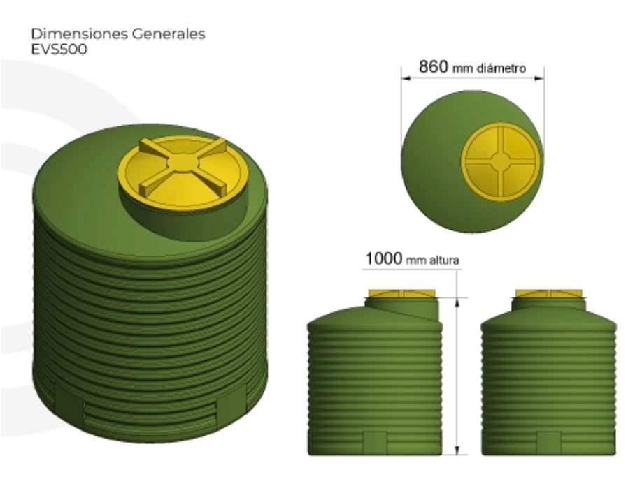 Estanque 500lts