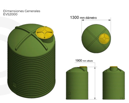 Estanque 2000lts