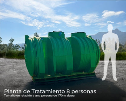 Planta de tratamiento de aguas servidas (2000lts/dia)