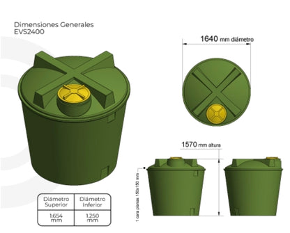 Estanque 2400lts